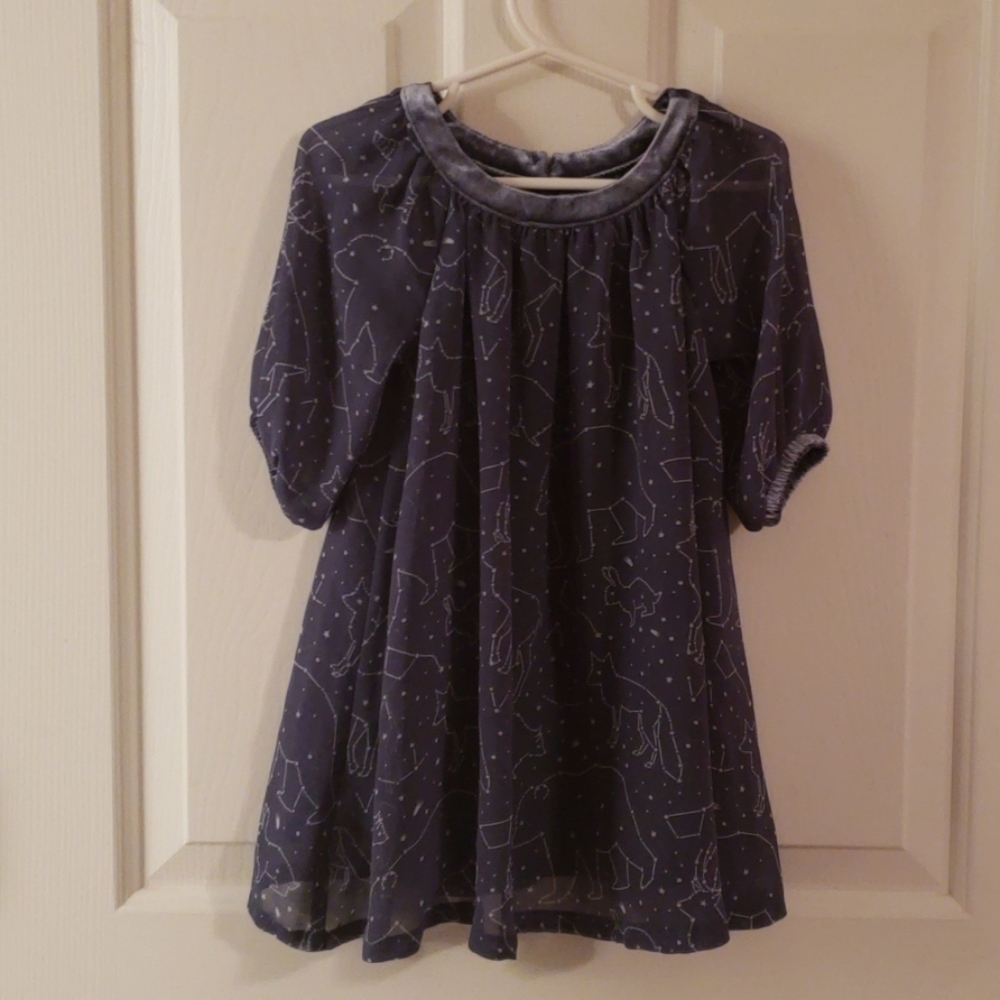 OSHKOSH Blue/White Animal Dress